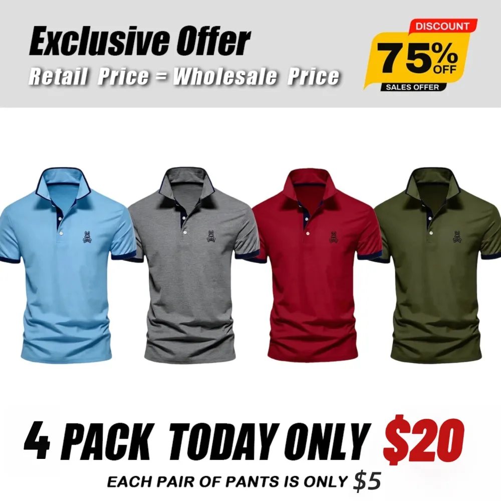 🔥Spring Fresh Sale 🎁Men's Geometric Pattern Polo Shirts