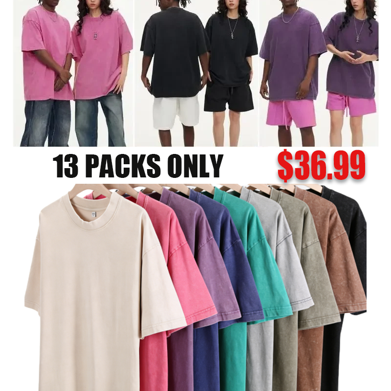 🔥 Limited-Time Deal – Save Up To 80% !Oversized Tshirts for Men Gym Vintage Heavyweight T Shirts Cotton Workout Acid Wash Baggy Tees