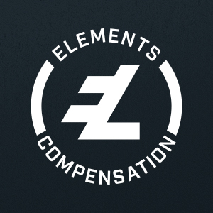 Elements Compensation Graphic on dark background