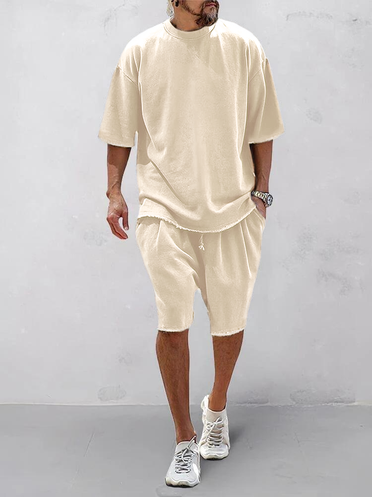 🔥Spring Fresh Sale 🎁Men's Casual Loose Fit Solid Sports Sets