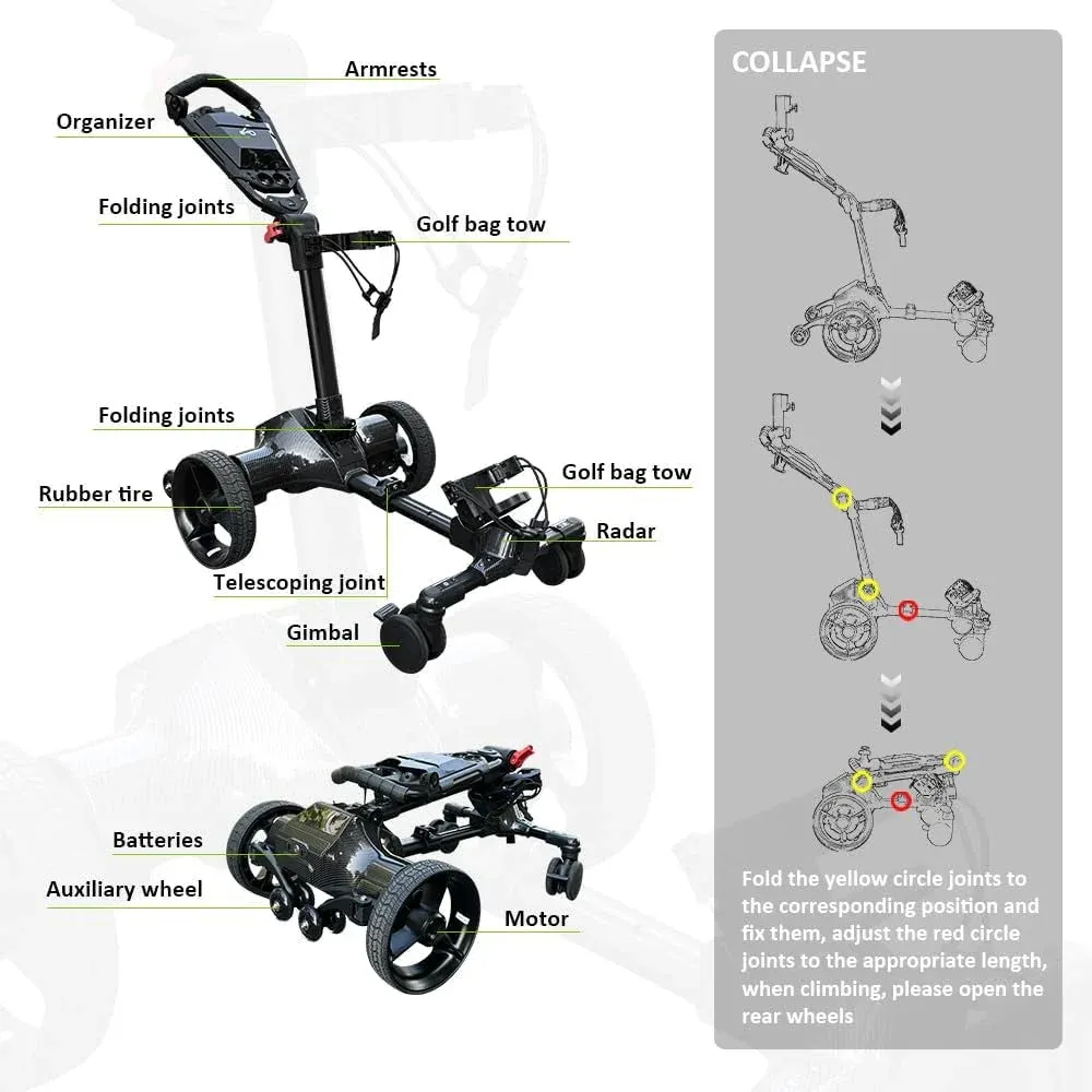 ⏰Last Day Sale⛳Electric Auto Follow Golf Cart