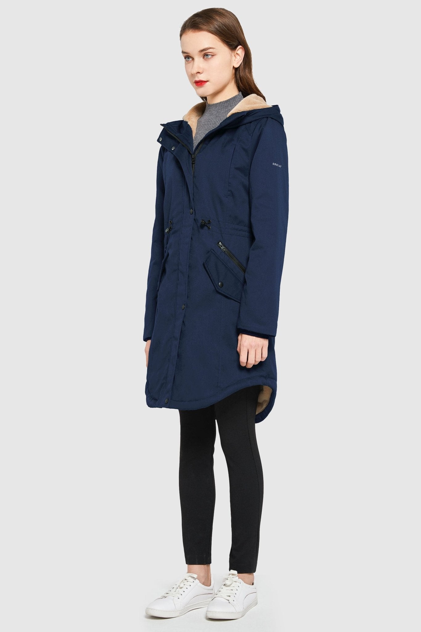 DD 🎁Fleece-Lined Hooded Parka Jacket with Pockets