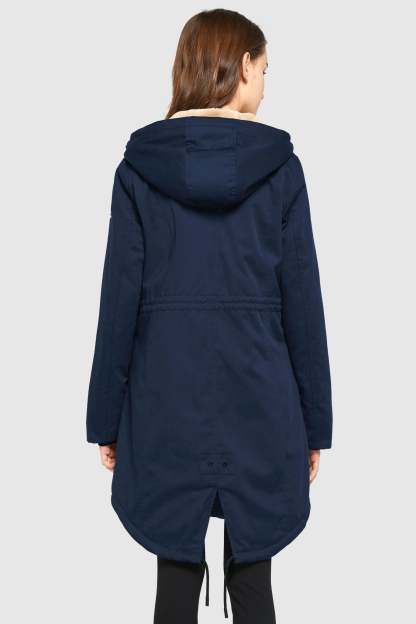 DD 🎁Fleece-Lined Hooded Parka Jacket with Pockets