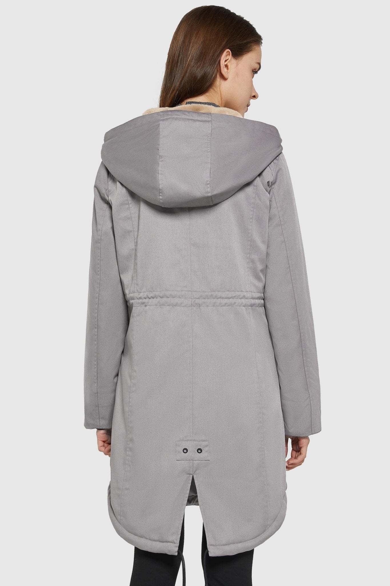 DD 🎁Fleece-Lined Hooded Parka Jacket with Pockets