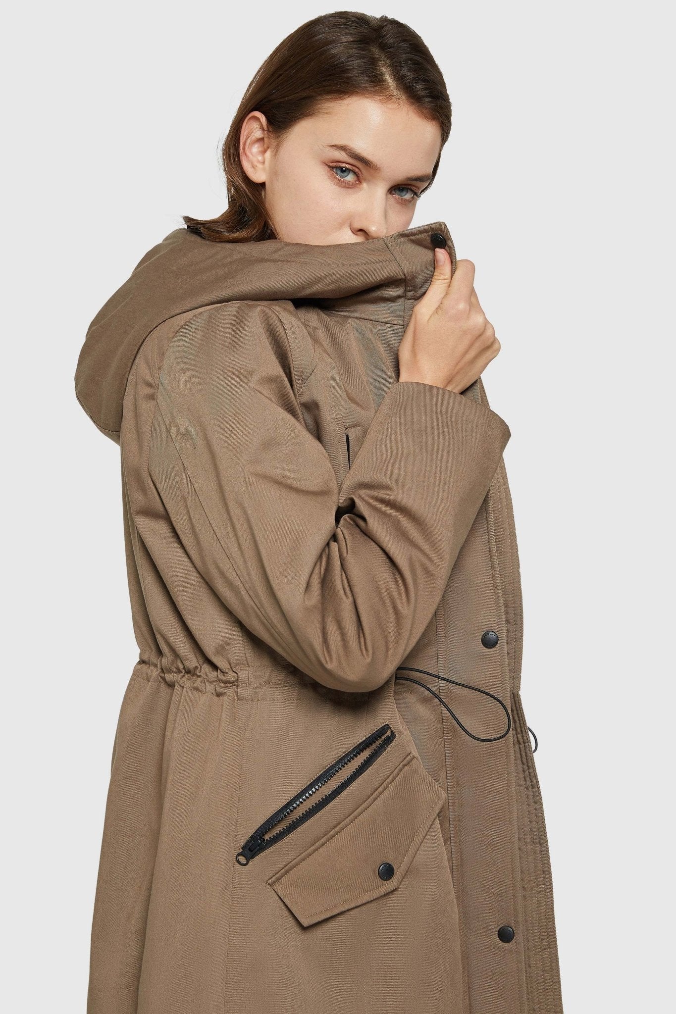 DD 🎁Fleece-Lined Hooded Parka Jacket with Pockets