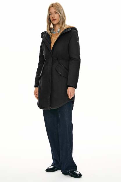DD 🎁Fleece-Lined Hooded Parka Jacket with Pockets