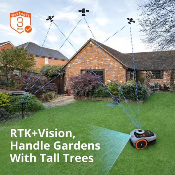 i105N 7.1 in. Robot Lawn Mower with Smart App Control, AI-Powered Assist Mapping, and Multi-Zone Management