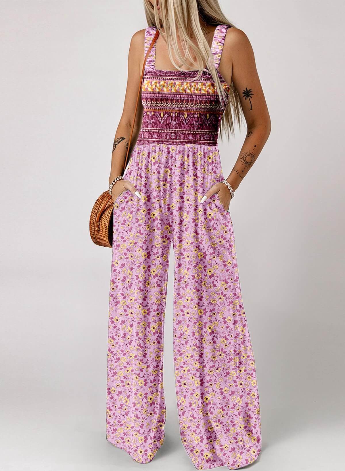 ⚡️Factory wholesale promotion 80% OFF⚡️Women's Sleeveless Jumpsuit with Pockets and adjustable straps/🎯Made in USA