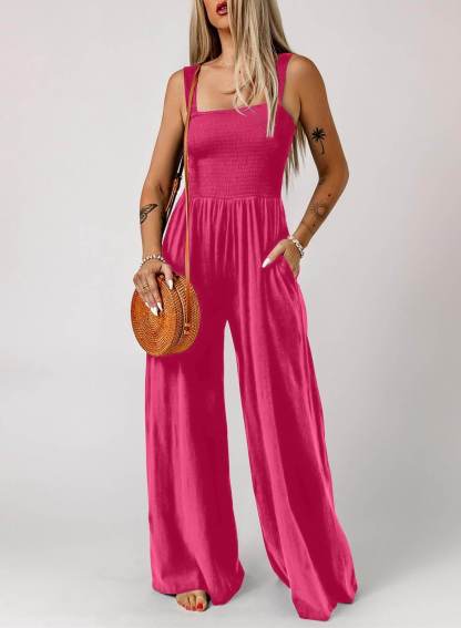 ⚡️Factory wholesale promotion 80% OFF⚡️Women's Sleeveless Jumpsuit with Pockets and adjustable straps/🎯Made in USA