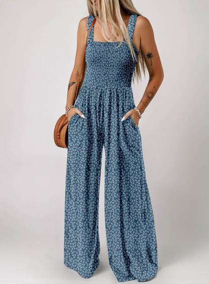 ⚡️Factory wholesale promotion 80% OFF⚡️Women's Sleeveless Jumpsuit with Pockets and adjustable straps/🎯Made in USA