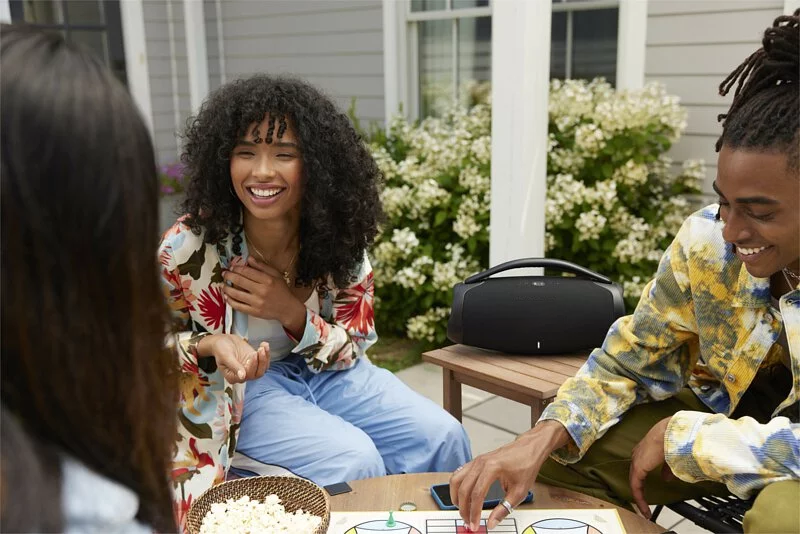 ⚡️Factory wholesale promotion 80% OFF⚡️ Boombox 3 Black Portable Bluetooth Speaker with Massive Sound, Deepest Bass, IPX7 Waterproof, 24H Playtime, PartyBoost