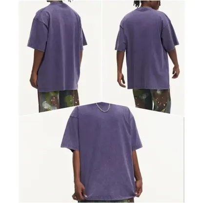 🔥 Limited-Time Deal – Save Up To 80% !Oversized Tshirts for Men Gym Vintage Heavyweight T Shirts Cotton Workout Acid Wash Baggy Tees