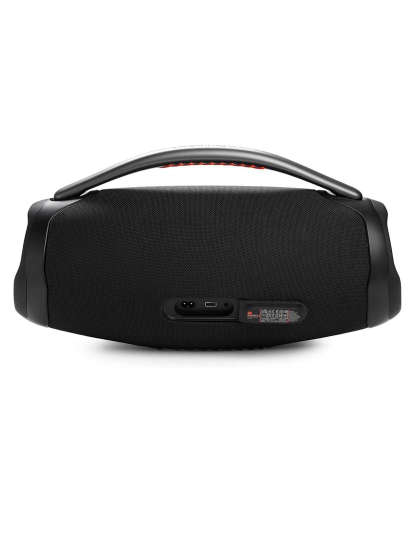 ⚡️Factory wholesale promotion 80% OFF⚡️ Boombox 3 Black Portable Bluetooth Speaker with Massive Sound, Deepest Bass, IPX7 Waterproof, 24H Playtime, PartyBoost