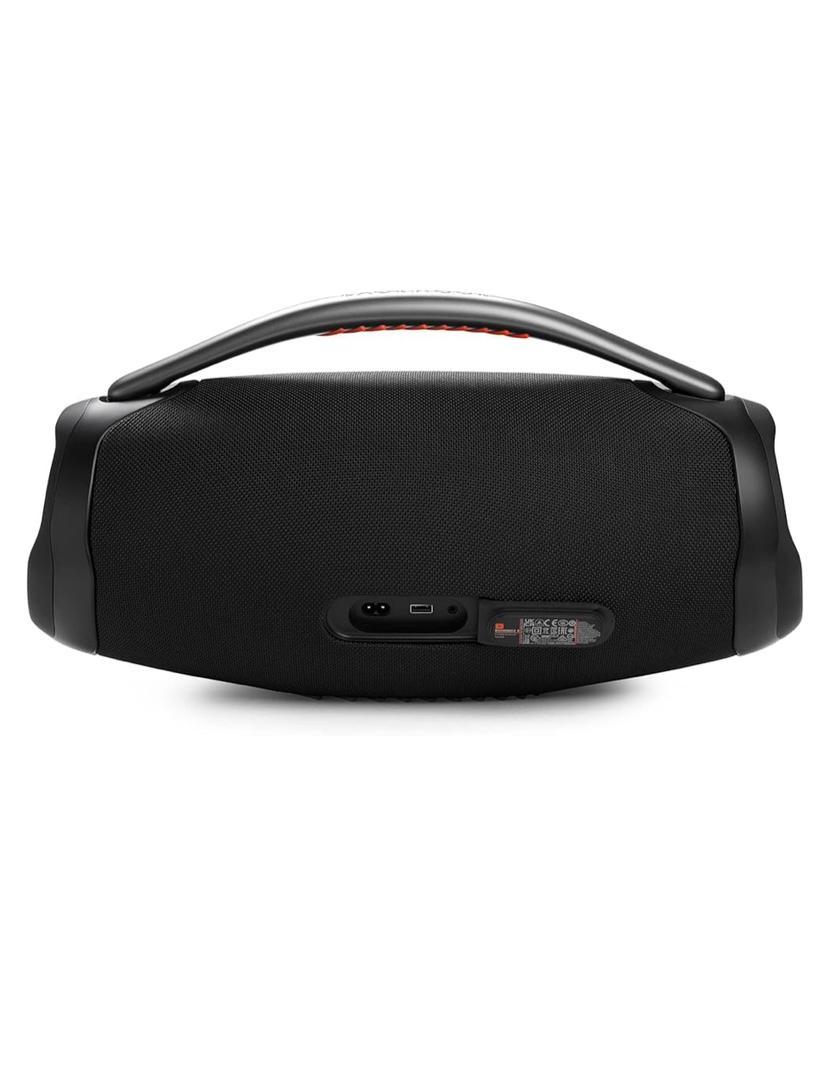 ⚡️Factory wholesale promotion 80% OFF⚡️ Boombox 3 Black Portable Bluetooth Speaker with Massive Sound, Deepest Bass, IPX7 Waterproof, 24H Playtime, PartyBoost