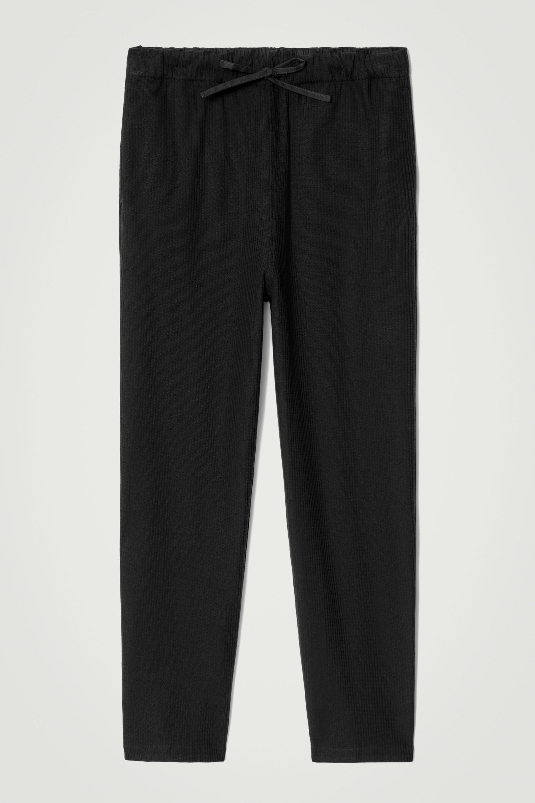 RIBBED JERSEY JOGGERS