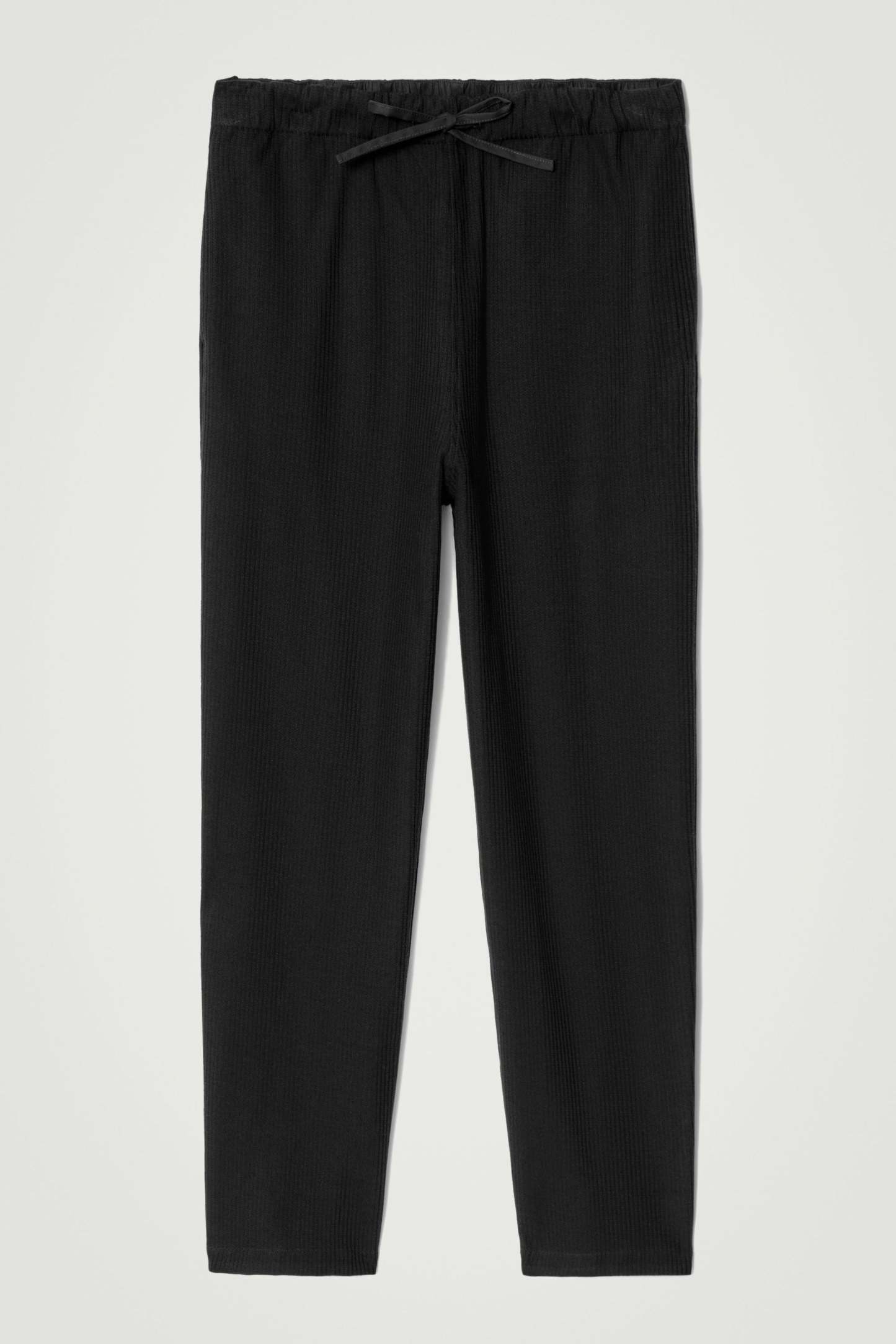 RIBBED JERSEY JOGGERS