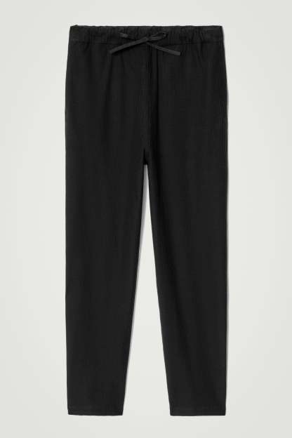 RIBBED JERSEY JOGGERS