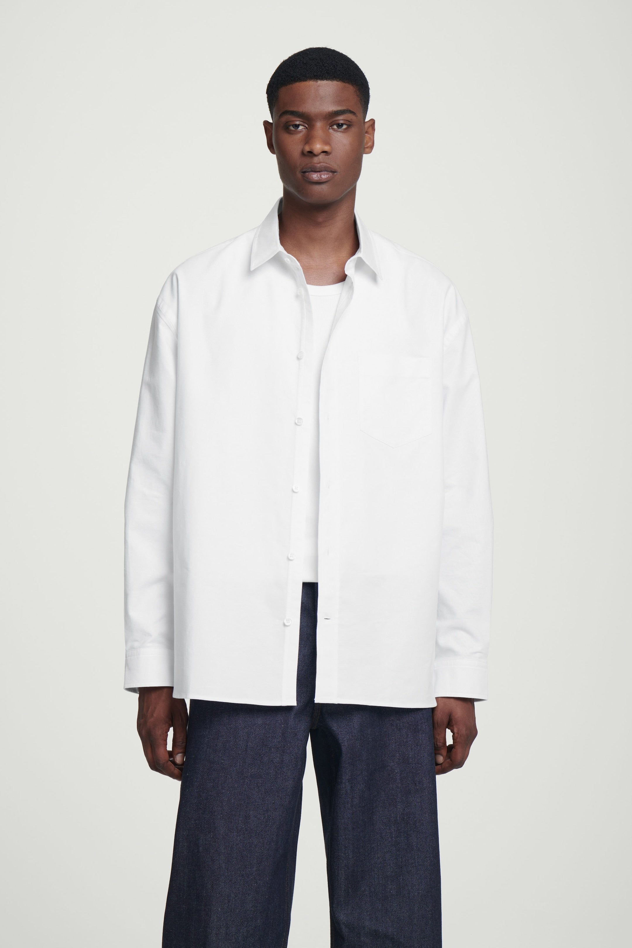 WIDE OVERSIZED COTTON SHIRT