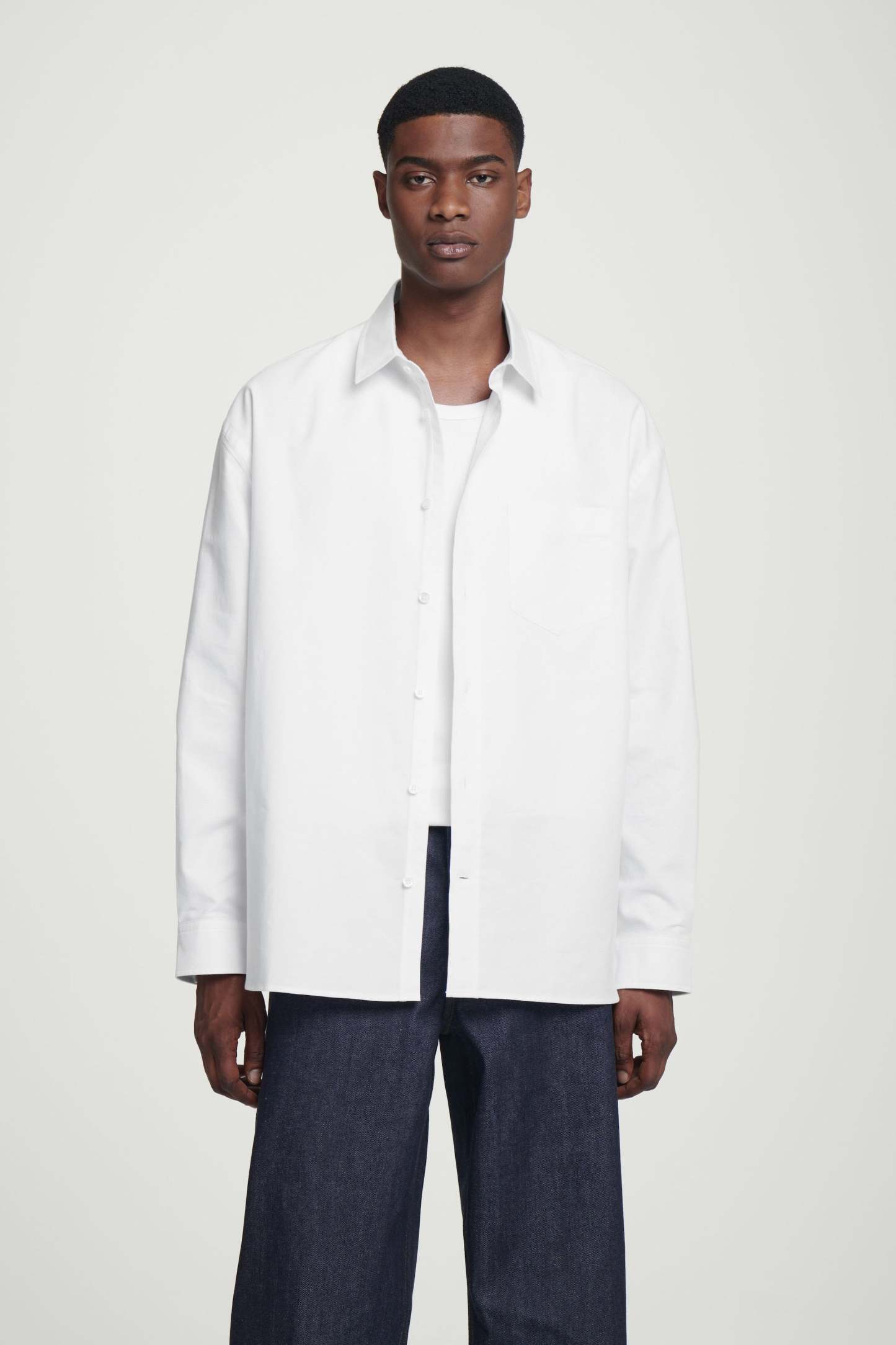 WIDE OVERSIZED COTTON SHIRT