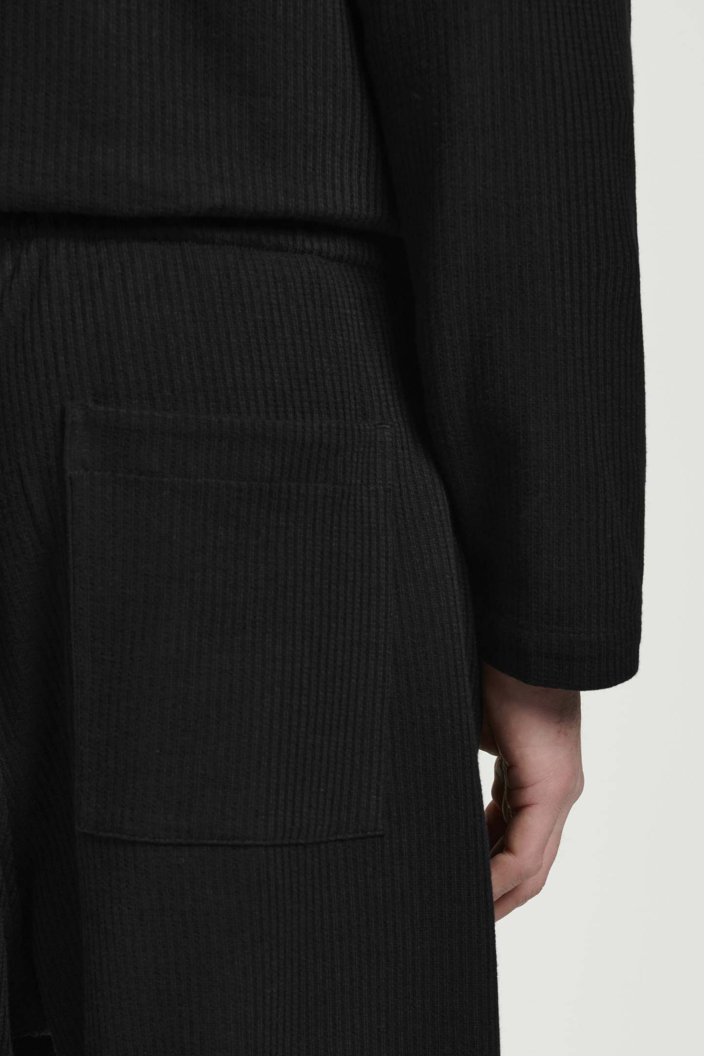 RIBBED JERSEY JOGGERS