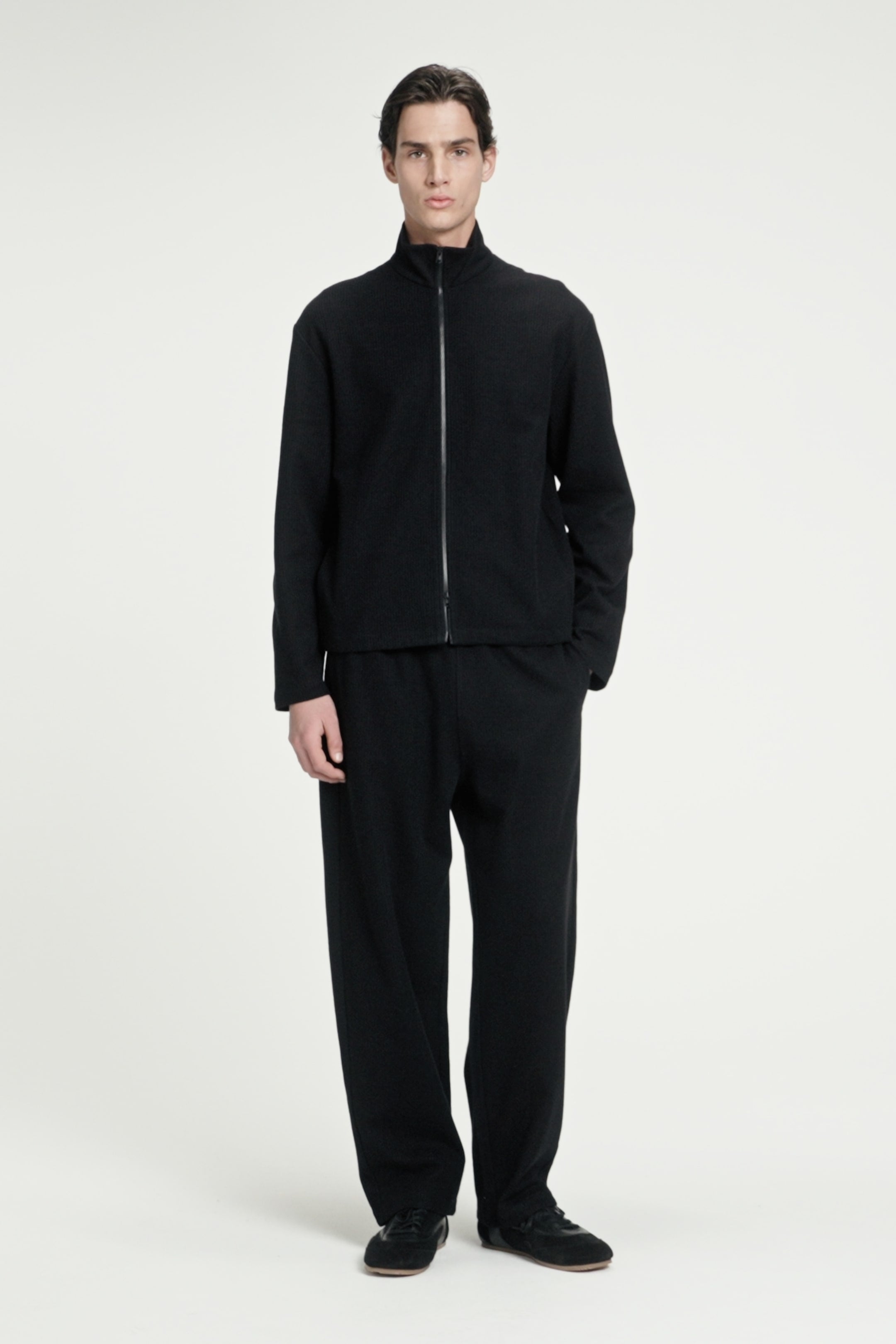 RIBBED JERSEY JOGGERS