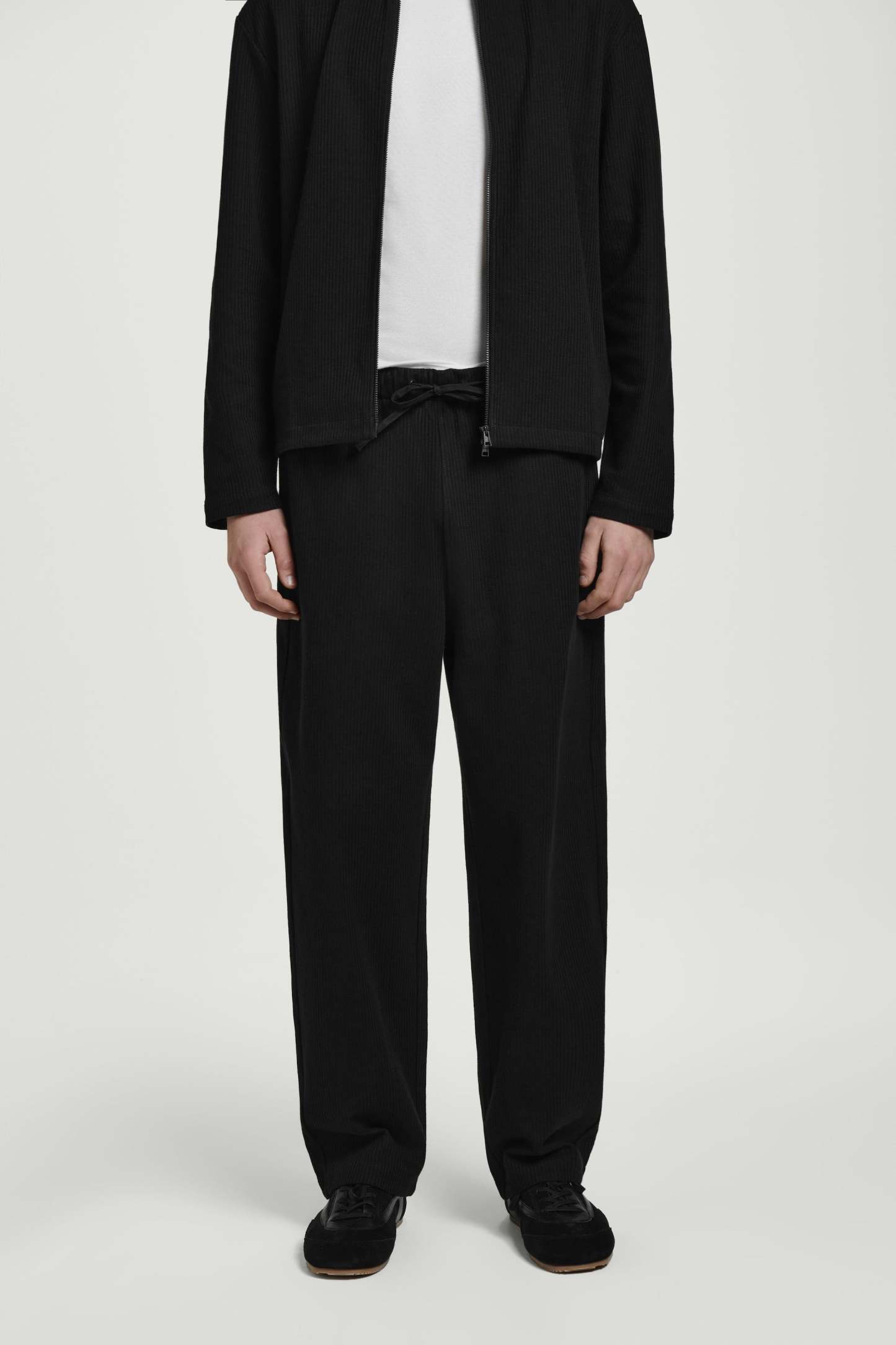 RIBBED JERSEY JOGGERS