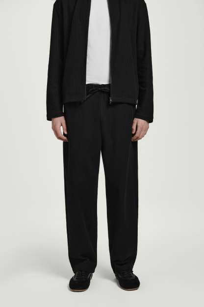 RIBBED JERSEY JOGGERS