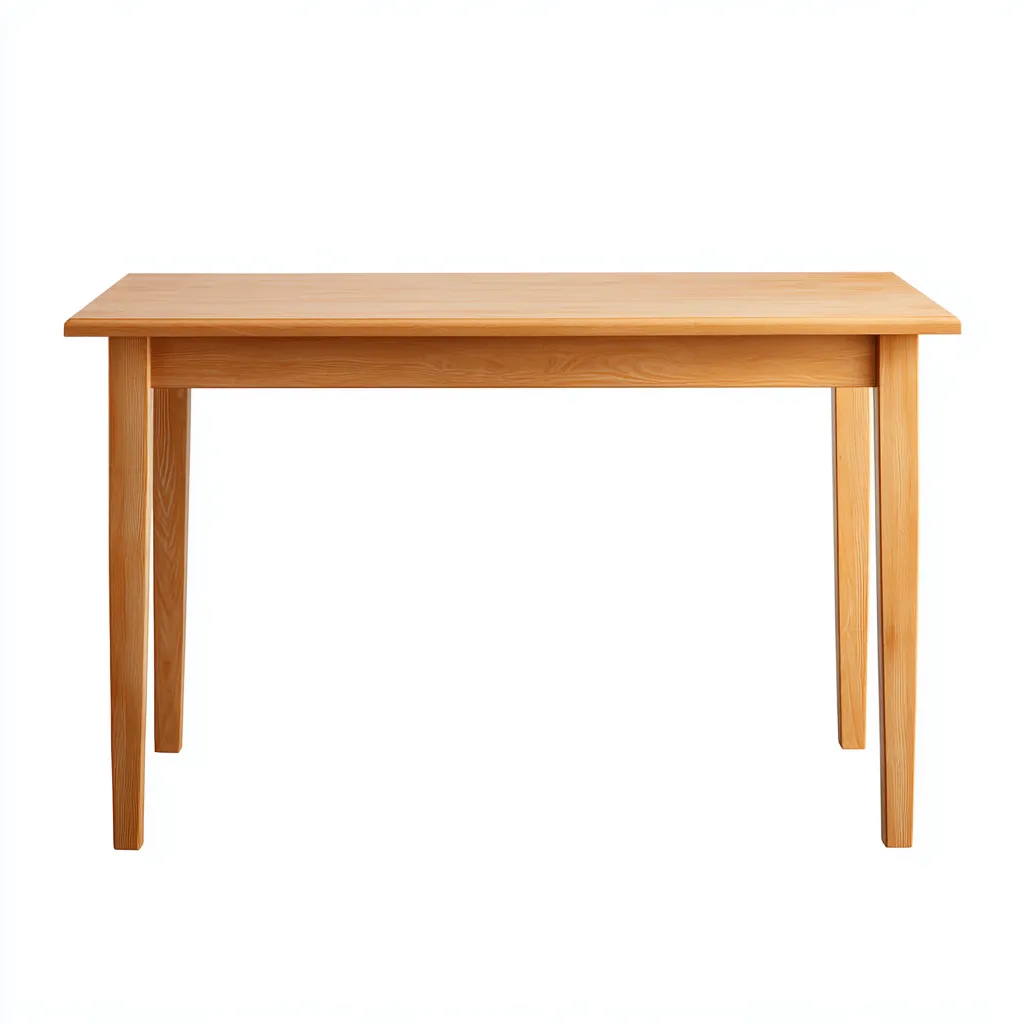 Table à manger rectangulaire en bois 140x80x75 cm - chêneclair - style scandinave minimaliste-Restota