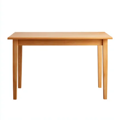 Table à manger rectangulaire en bois 140x80x75 cm - chêneclair - style scandinave minimaliste-Restota