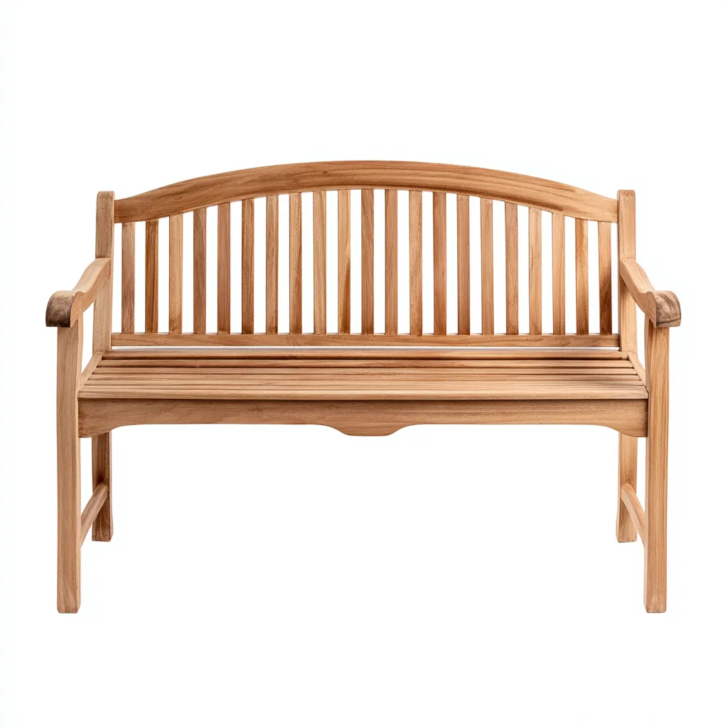Banc de jardin en bois - 130x60x90 cm - boisnaturel - style classique-Restota