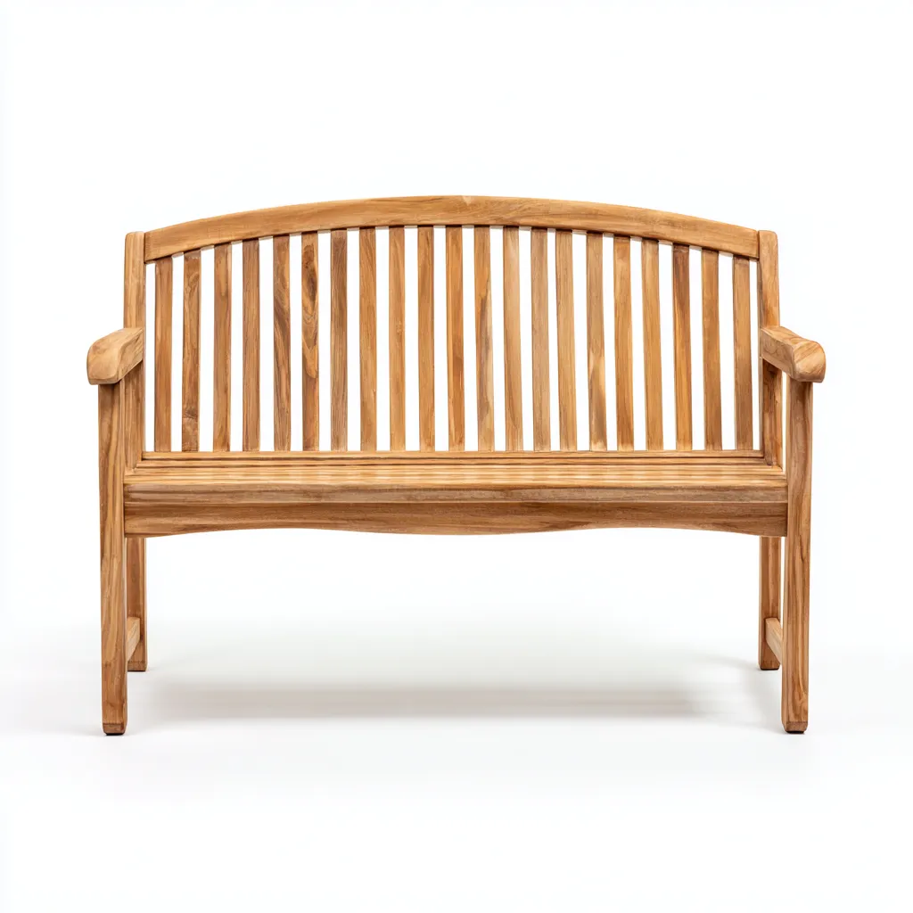 Banc de jardin en bois - 130x60x90 cm - boisnaturel - style classique-Restota