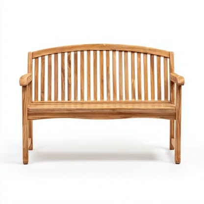 Banc de jardin en bois - 130x60x90 cm - boisnaturel - style classique-Restota