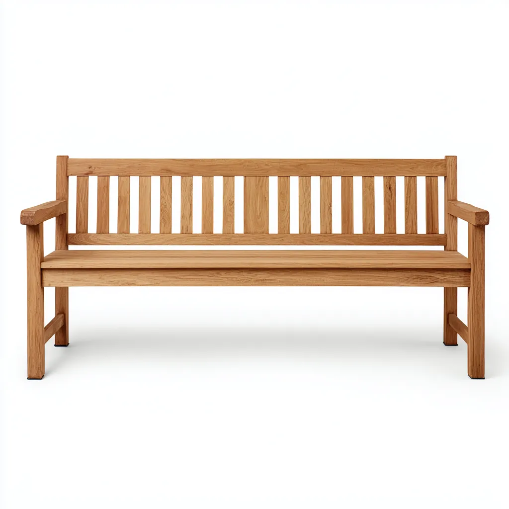 Banc de jardin en bois - 150x60x90 cm - boisnaturel - style contemporain-Restota