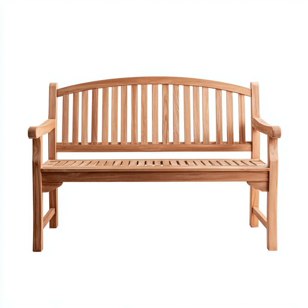 Banc de jardin en bois - 130x60x90 cm - boisnaturel - style contemporain-Restota