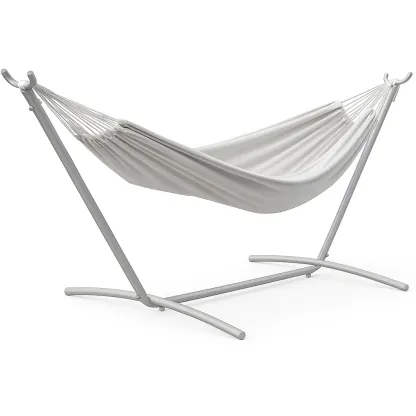 Hamac en métal avec toile blanche