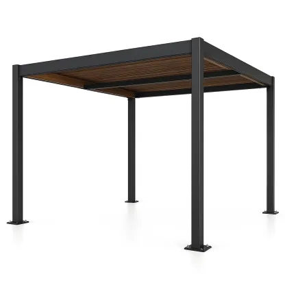 Pergola en aluminium structure 300×300×250 cm noir