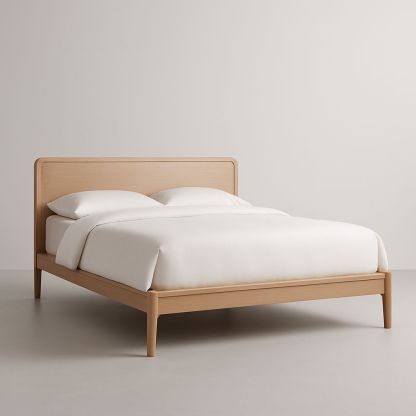 Letto Matrimoniale in Legno di Rovere 200x160 cm