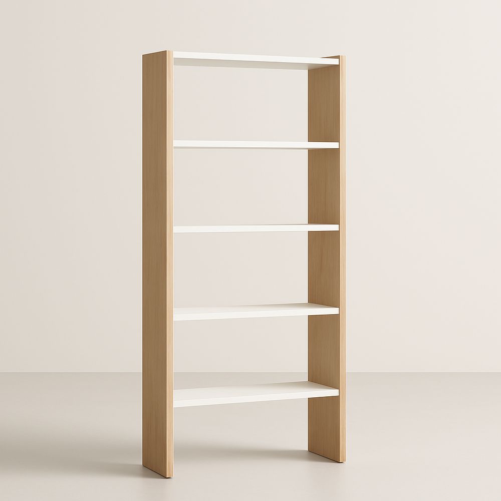 Libreria a 5 Ripiani in MDF e Melaminico 180 cm