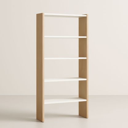 Libreria a 5 Ripiani in MDF e Melaminico 180 cm