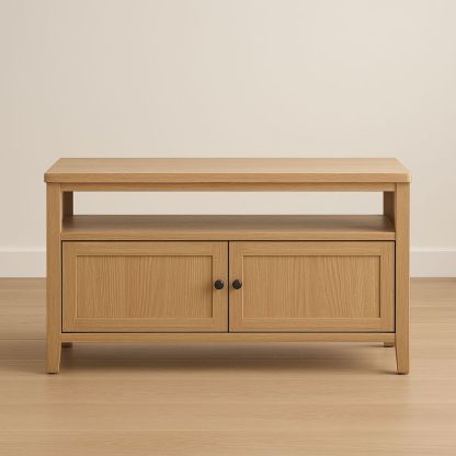 Mobile porta TV in legno quercia con 2 ante