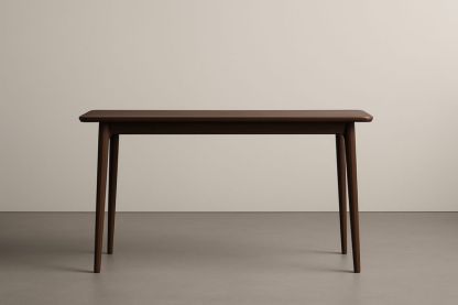 Tavolo da pranzo rettangolare in legno marrone 150x80x75 cm-Jardinmarie