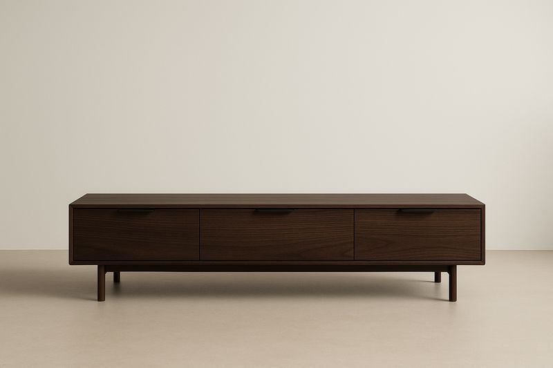 Mobile TV legno marrone scuro 180x45x40 cm-Jardinmarie