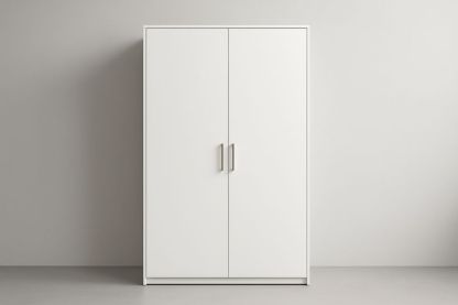 Armadio in MDF Bianco 200x120x60 cm-Jardinmarie