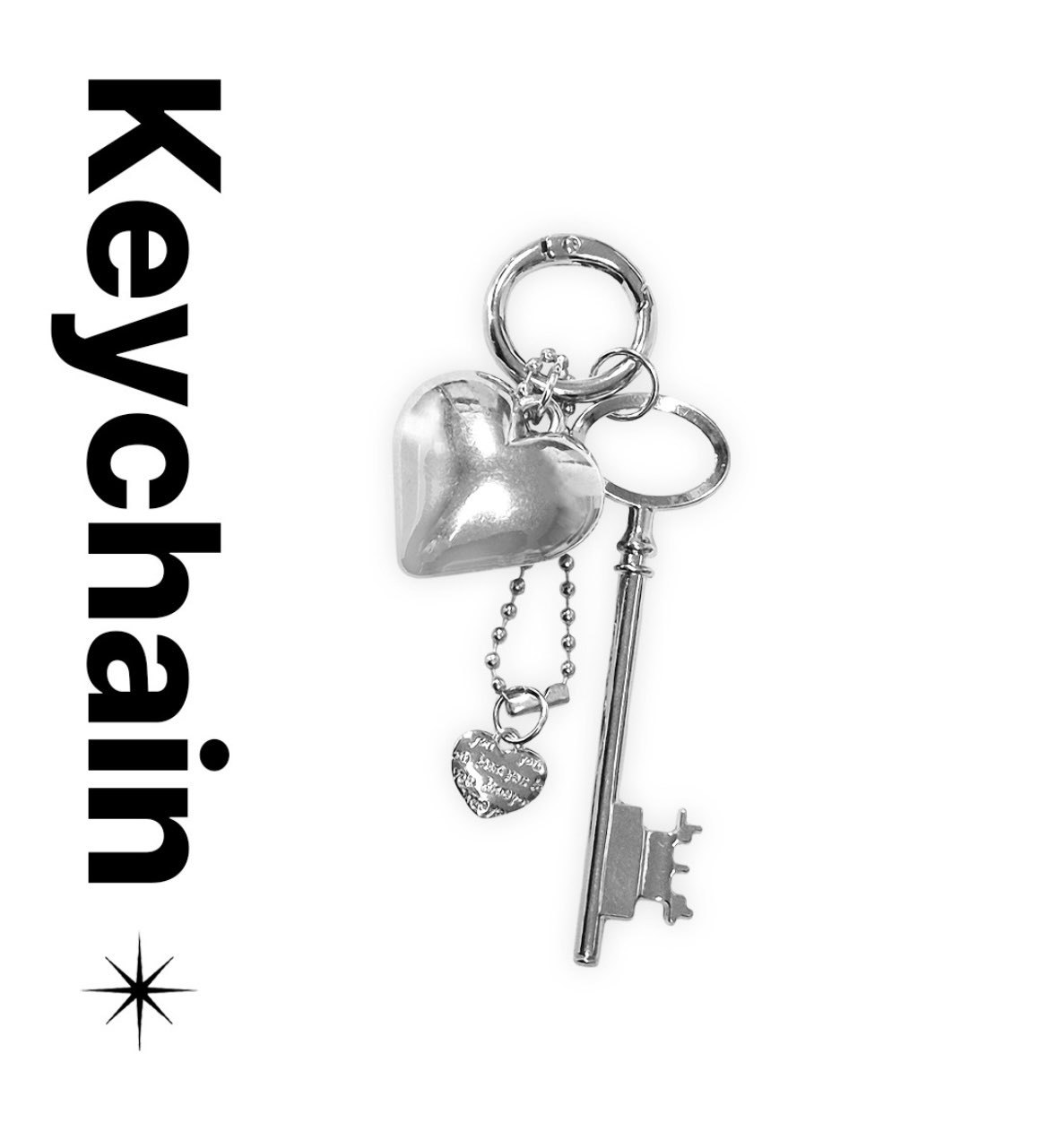 [Preorder 1st Drop Price] A212 Locked Heart Keychain