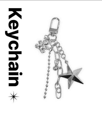 [Preorder 1st Drop Price] A213 Twinkle Teddy Keychain