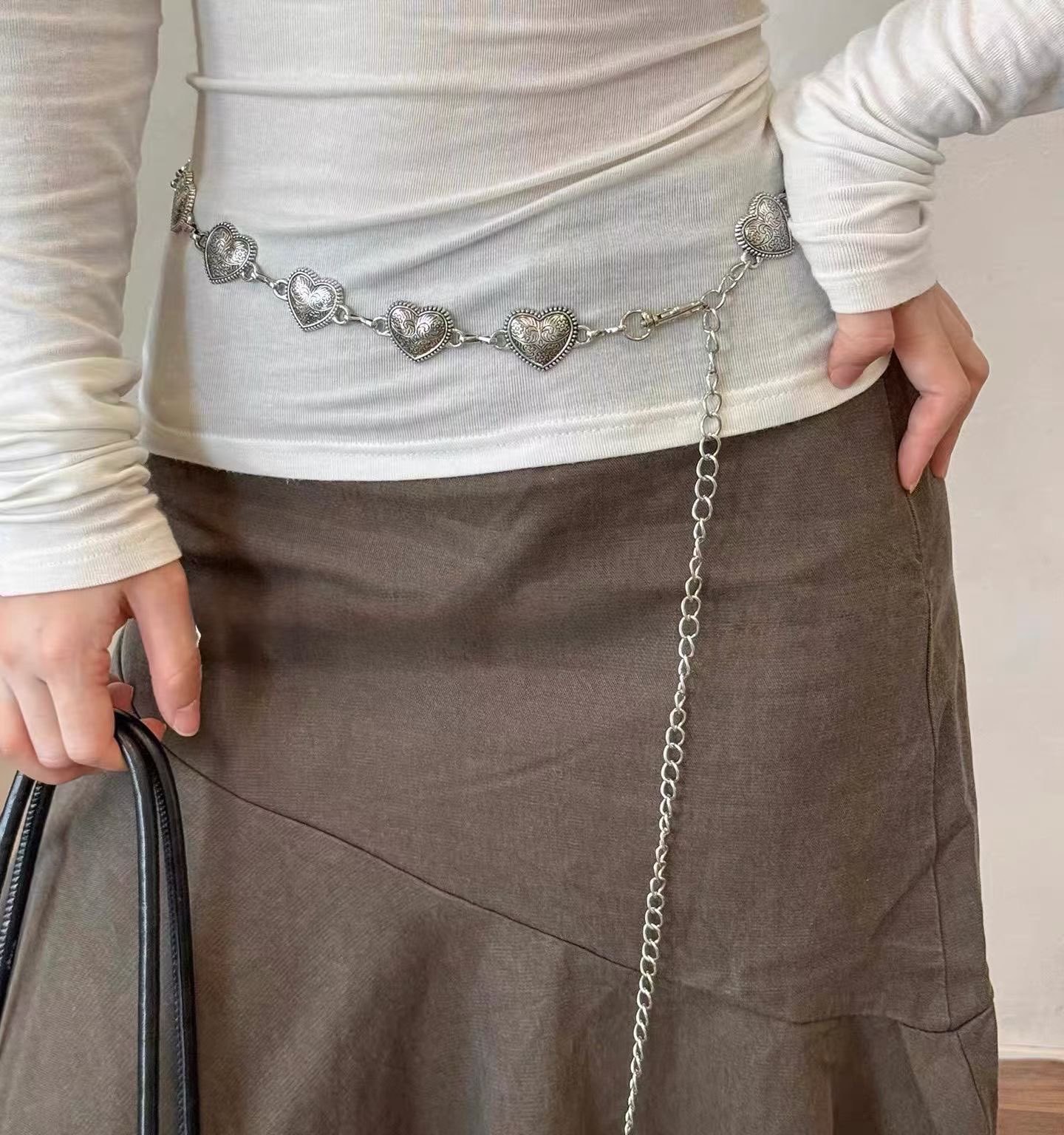 [Preorder 1st Drop Price] A412 Cupid Chain Belt