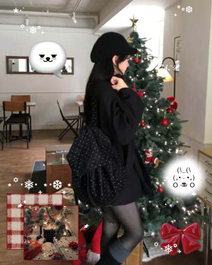 [Preorder 1st Drop Price] B303 Noir Polka Dot Backpack 