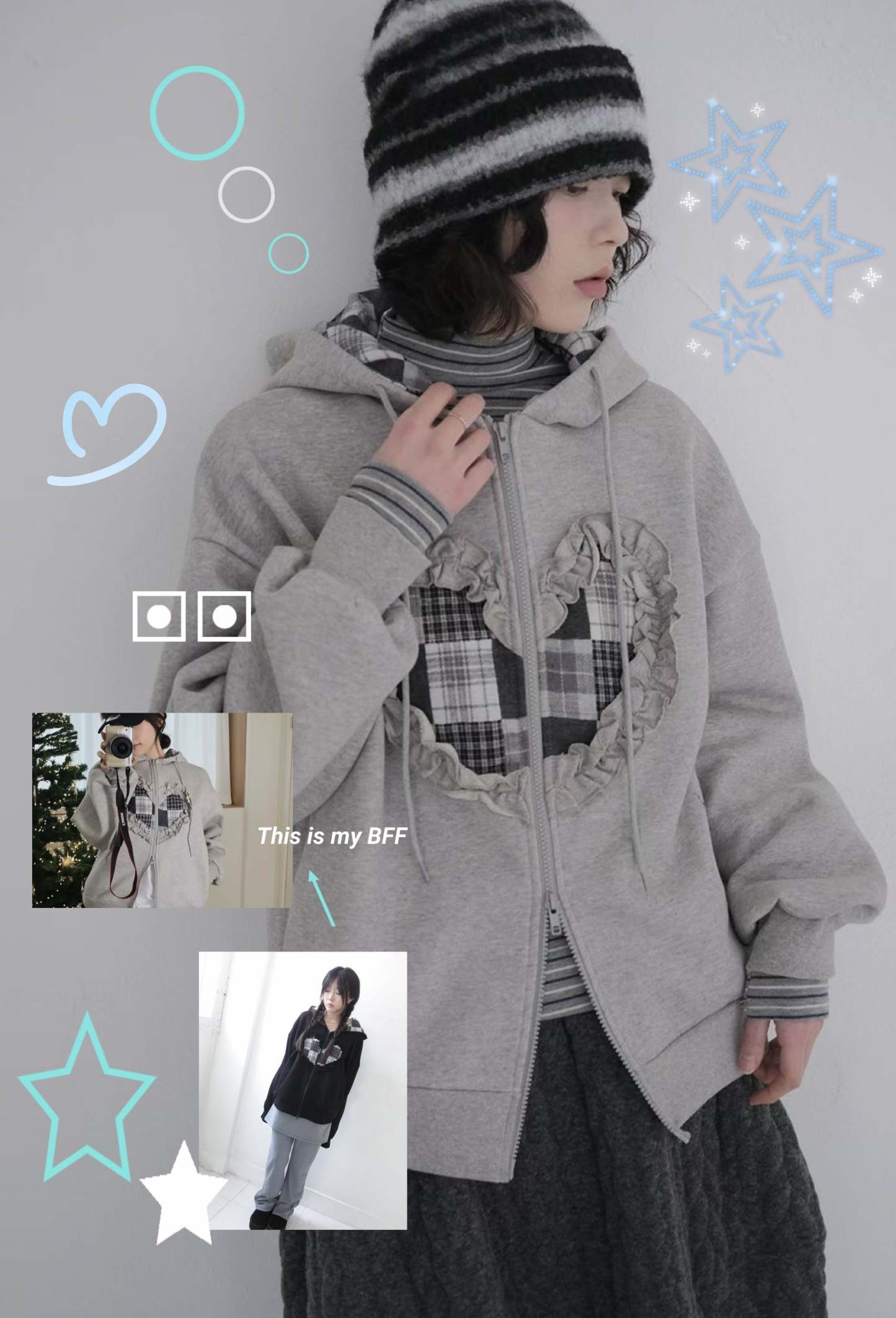 [Preorder 1st Drop Price] C1001 Softcore Riot Heart Hoodie