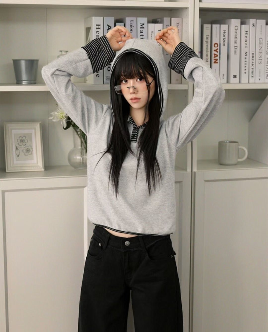 [Preorder 1st Drop Price] C1003 Pinstripe Hoodie