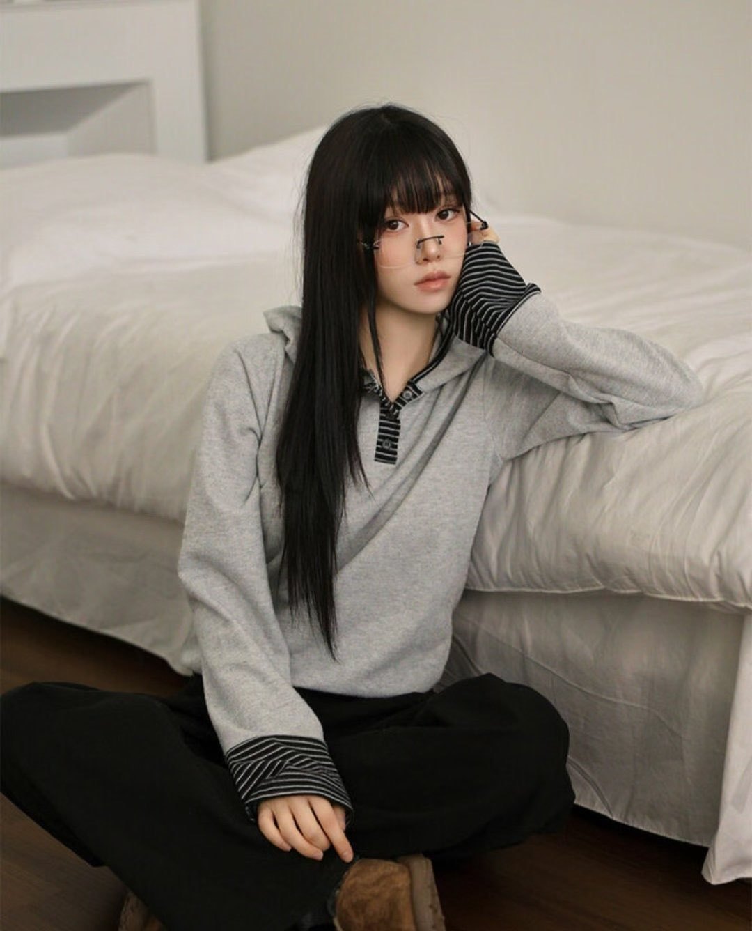 [Preorder 1st Drop Price] C1003 Pinstripe Hoodie